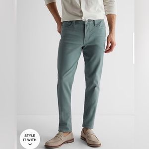 EUC Express Slim Seafoam Green Hyper Stretch Jeans